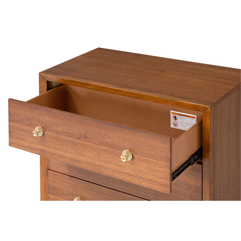 Commode haute en bois à queue d'aronde anglaise 1 pièce
