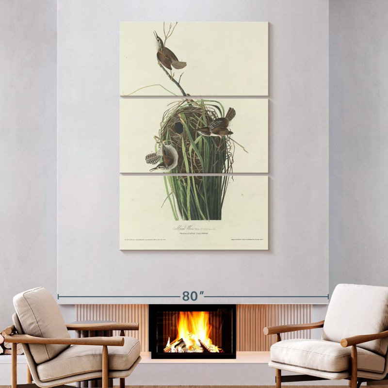 Keiri Marsh Wren, 74" H x 48" W