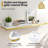 Floating Shelves For Wall With Ledge,White And Gold Picture Ledg...