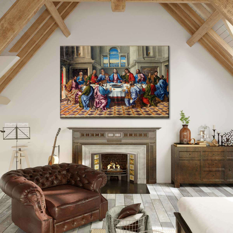«Last Supper The final souper», reproduction sur toile, H 8 po x l 12 po x P 1 po