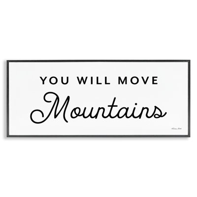 «You Will Move Mountains», estampe numérique encadrée par Susan Ball