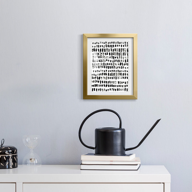 Ink March I -Framed Print