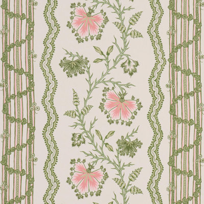 Parvati Floral Stripe Wallpaper