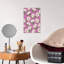 Art mural abstrait avec pivoine rose-353792149