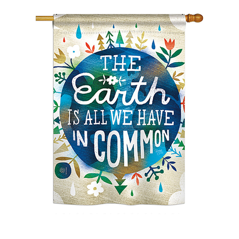 Drapeau de maison 40 po x 28 po Terre en polyester Tavernier