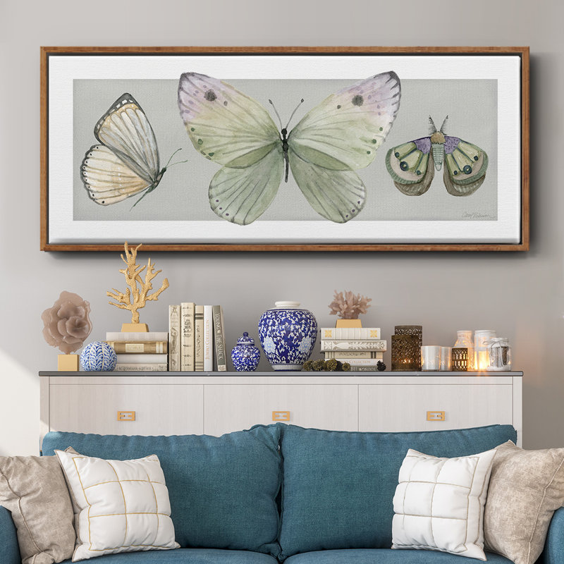 Jolis insectes II - toile encadrée, H 20 po x l 50 po