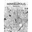 Carte de la ville de Minneapolis - Impression sur papier-2129151736