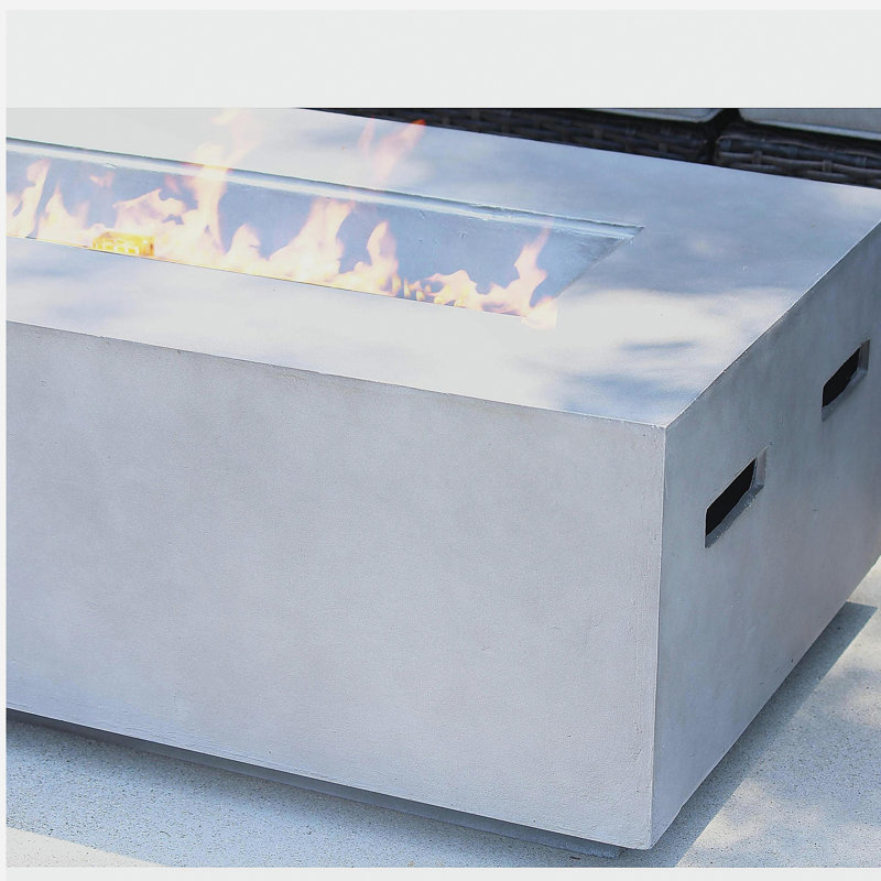 Concrete Propane Outdoor Fire Pit Table
