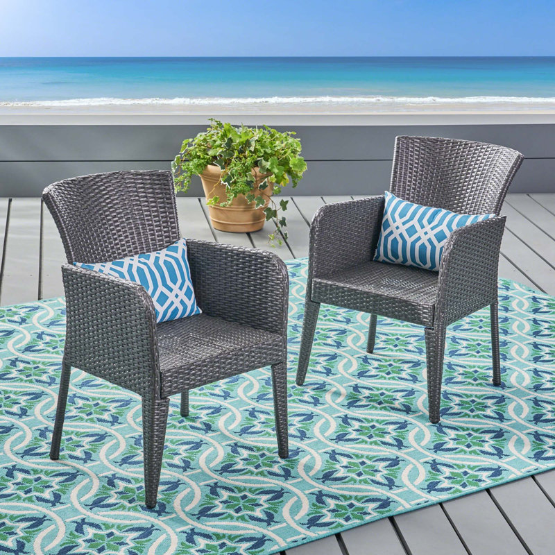 Patio PE Dining Chair, Gray