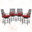 Royster Metal Outdoor Stool with Cushion