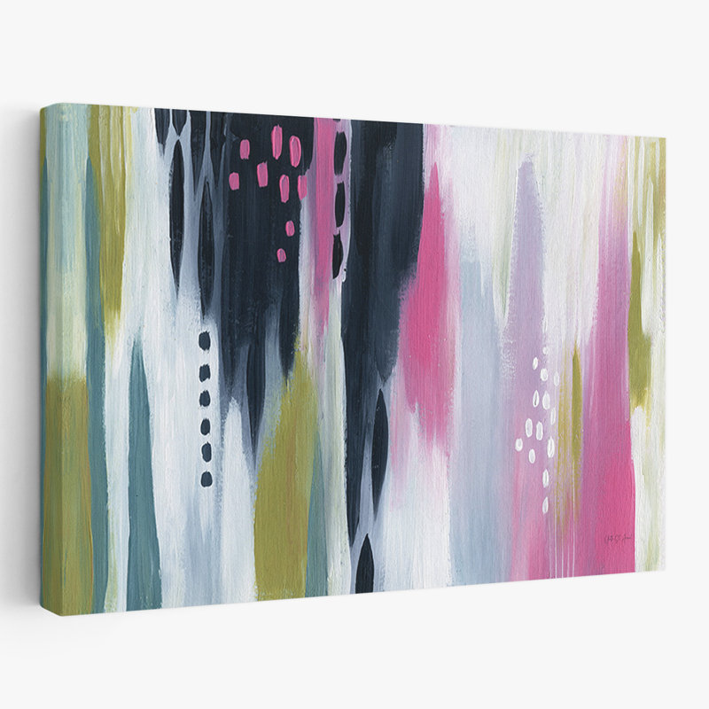 Abstrait - Abstrait tropique I, H 16 po x l 24 po