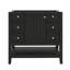 Base de meuble-lavabo 36 po sans lavabo avec une armoire et trois tiroirs