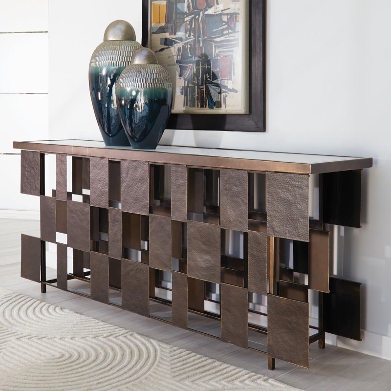 75.5 in. Marble Console Table