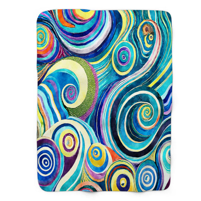Jeté Vortex Vines - 1 pièce Sherpa Premium, L 60 po x L 80 po