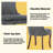 Double-Layer Cushioned Upholstered Dining Chairs-1864895590-1858203714