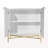 2 Door White Locker Accent Cabinet