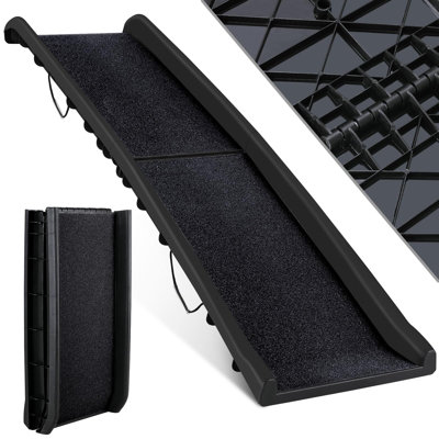 Foldable Dog Ramp, Car Dog Stairs, 90 Kg Load Capacity, For Large & Small Animals, Trunk Ramp, For Cars, Beds, Stairs, Anti-slip, 156x40 Cm