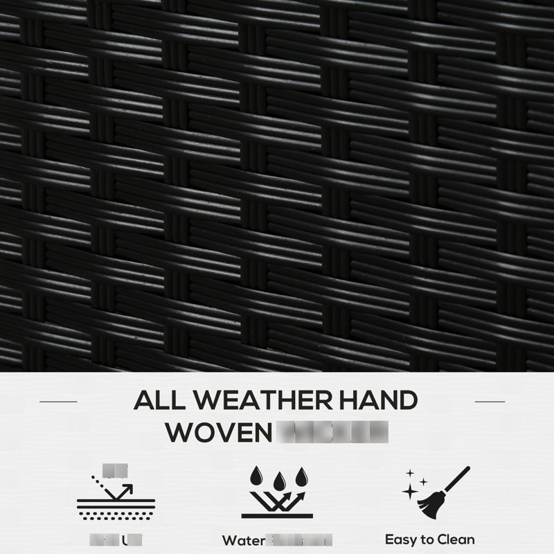 Dépôt de terrasse noir pour meubles de patio - Coussins de rangement, outils, serviettes dans une boîte