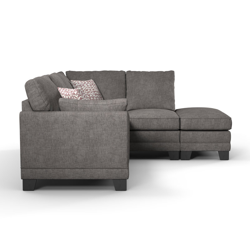 Atenas 2 - Piece Living Room Set, Right Hand Facing, Charcoal