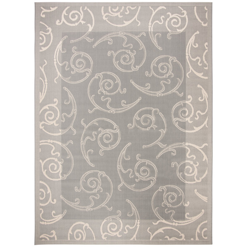 Herefordshire Performance Paisley Indoor/Outdoor Area Rug, Square 6'7"