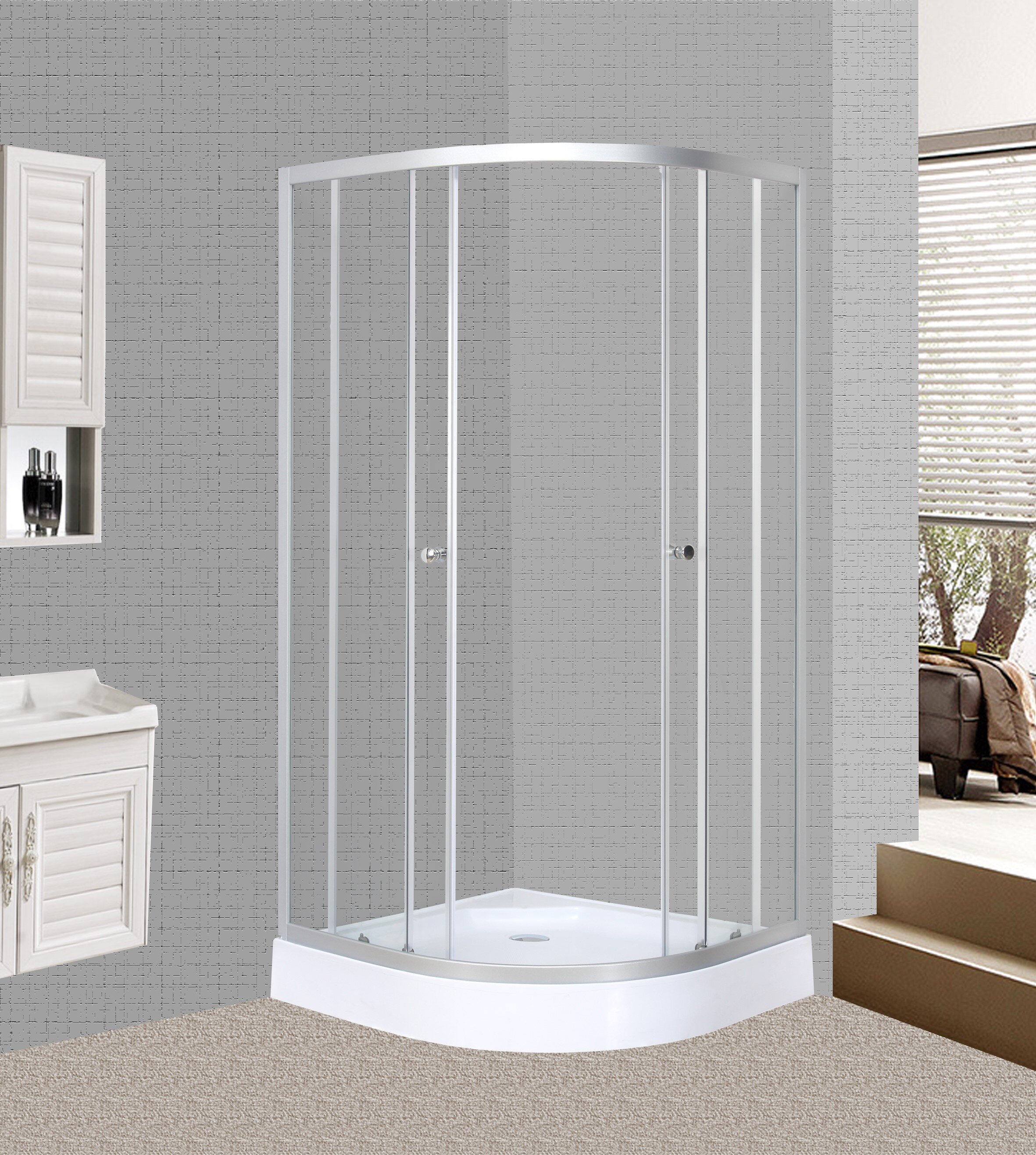 Wayfair  Corner Shower Stalls & Enclosures You'll Love in 2024