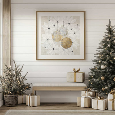 Holiday Ornaments in Bloom I Print