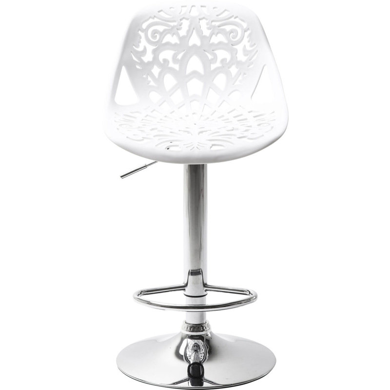 Bar Stool Ornament, White
