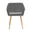 Chaise rembourrée en velours à dossier ouvert-1615215103