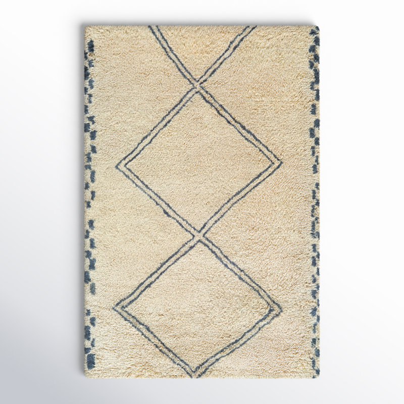 Tapis fait à la main Lovenais, Rectangle 2 pi x 3 pi