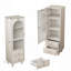 Grande armoire de présentation de 62,99 po avec porte en verre trempé, deux tiroirs et une tablette ajustable, solutions de rangement spacieuses, pour le salon, la chambre à coucher, la cuisine et le bureau