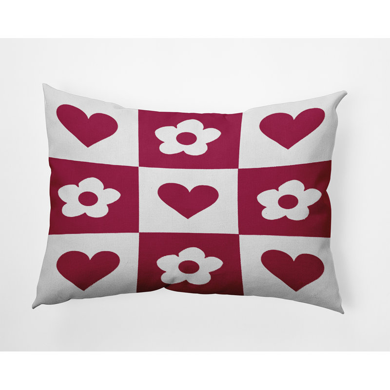 Reversible Throw Pillow, 14" H x 20" W, Rectangular