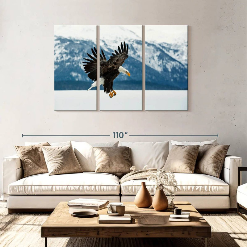 Brampt Alaskan Eagle, 48" H x 74" W