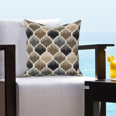 Denali Ikat Outdoor Throw Pillow