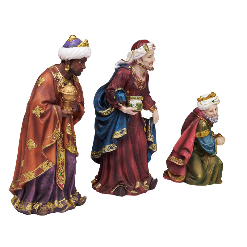 Ensemble de 3 figurines traditionnelles des sages