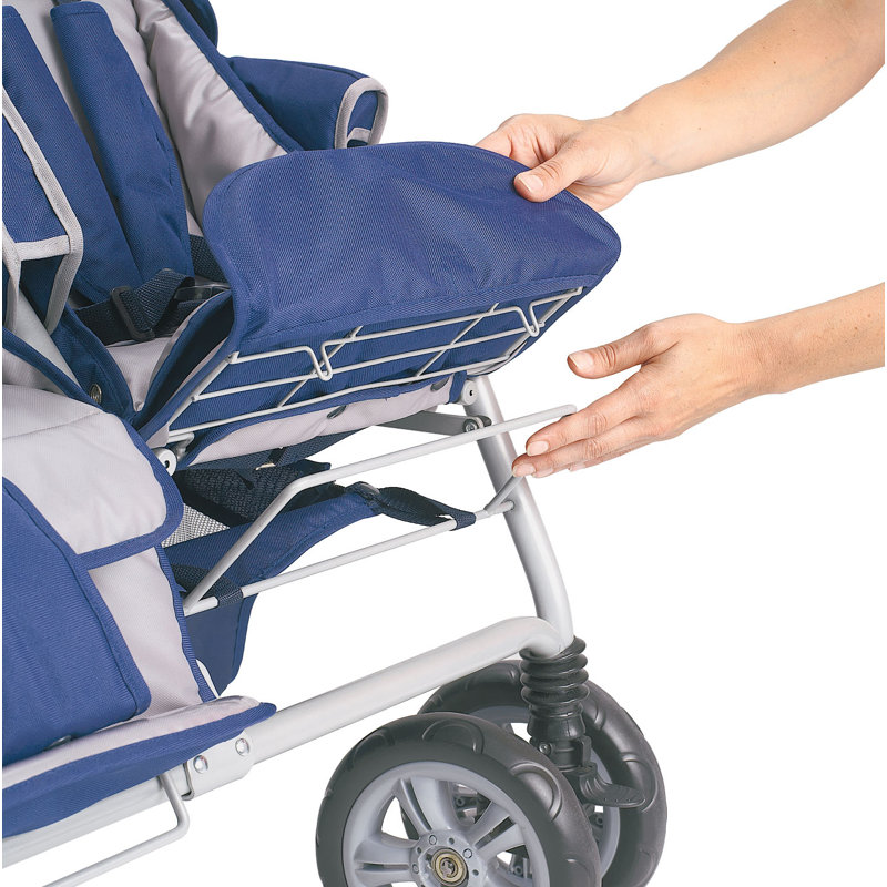 Steel Frame Six-Seat All-Terrain Folding Stroller