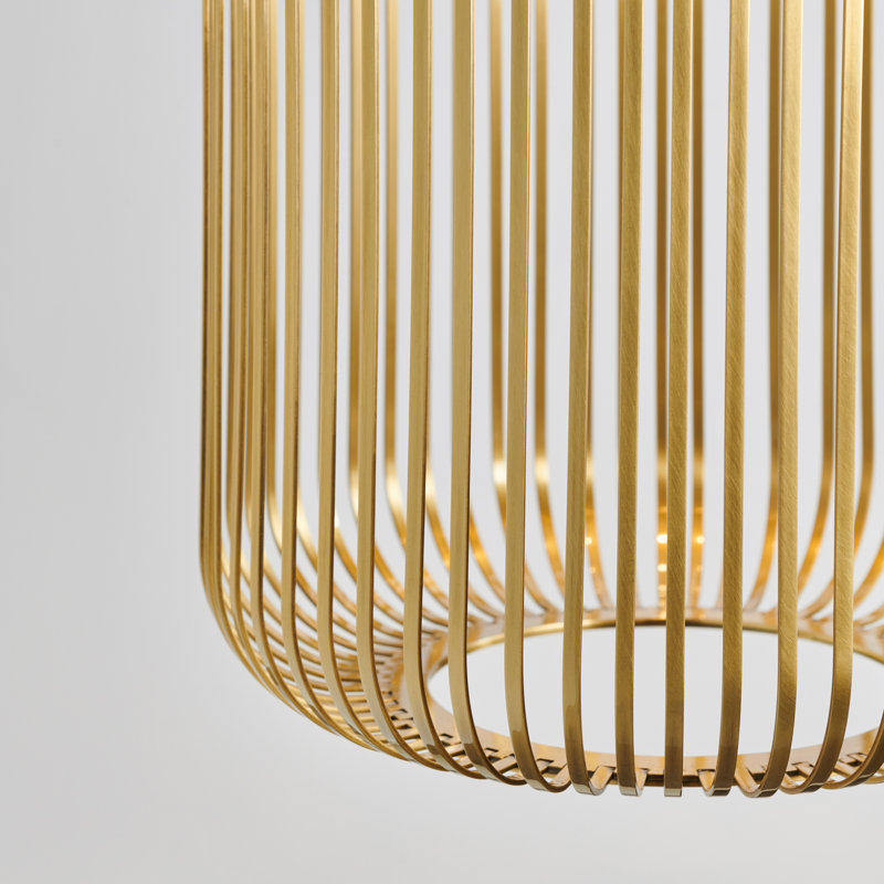 Kai 1 - Light LED Pendant, Natural Brass