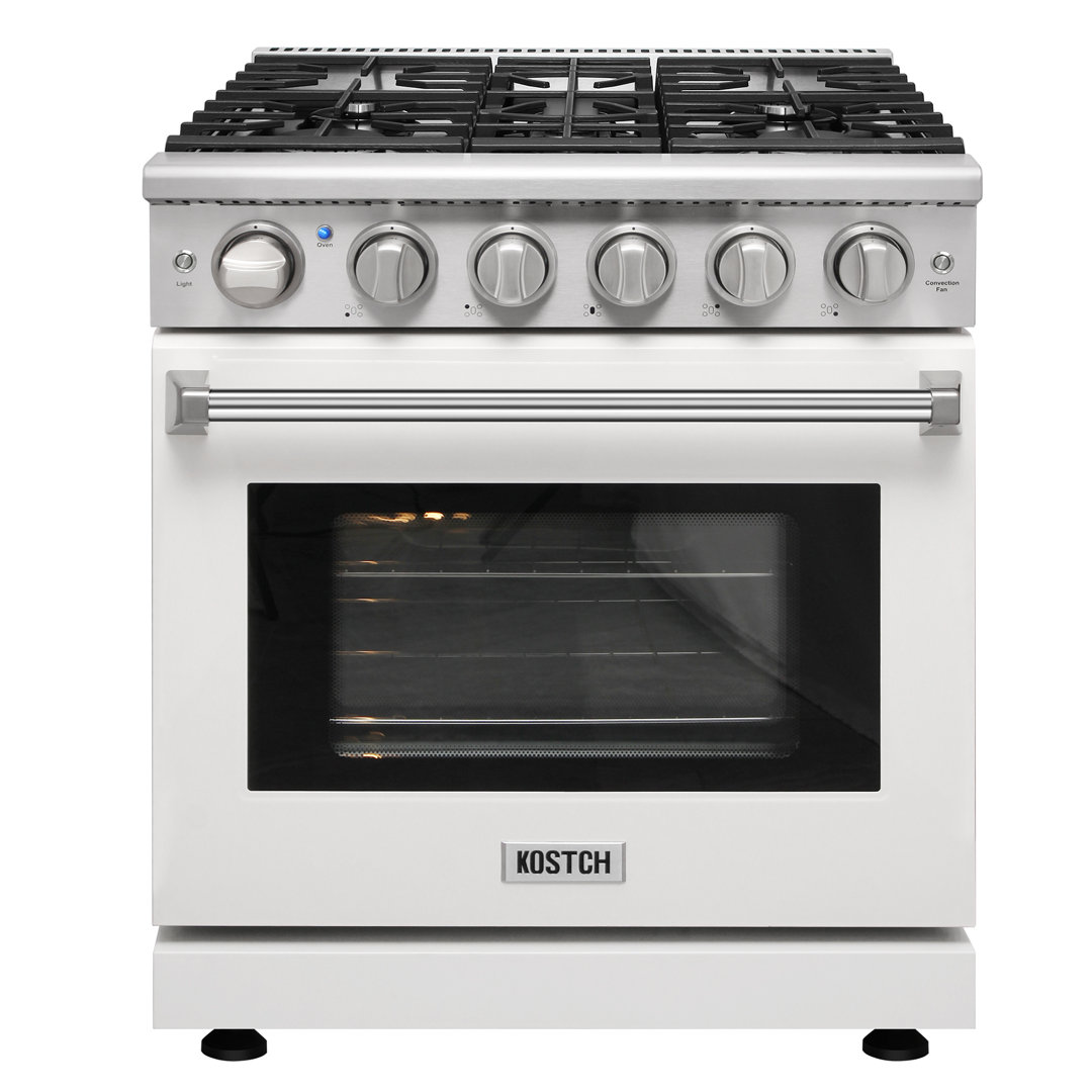 Kostch 30" Gas Range 4.55 Cu.ft. Freestanding Natural Gas Stove with 5 Burners KOSTCH 