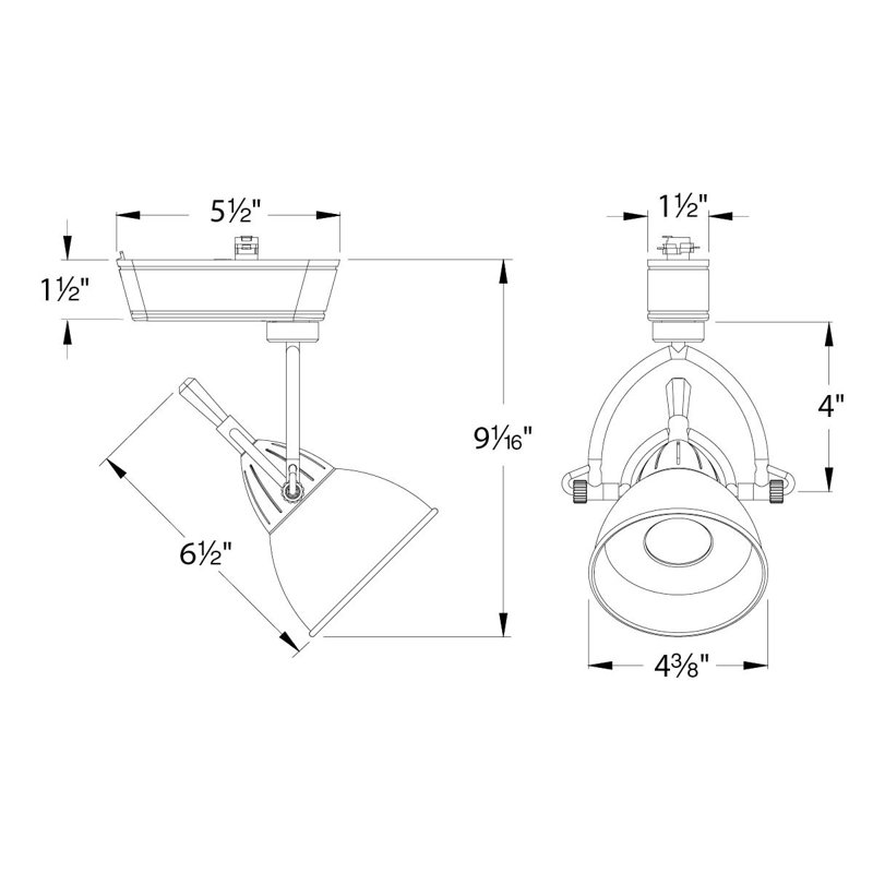 LED710 Track Head, Flood, Juno Series, Antique Bronze