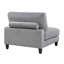 Ensemble modulaire 6 pièces 6 pièces Modular Velours côtelé gris 3X Fauteuils