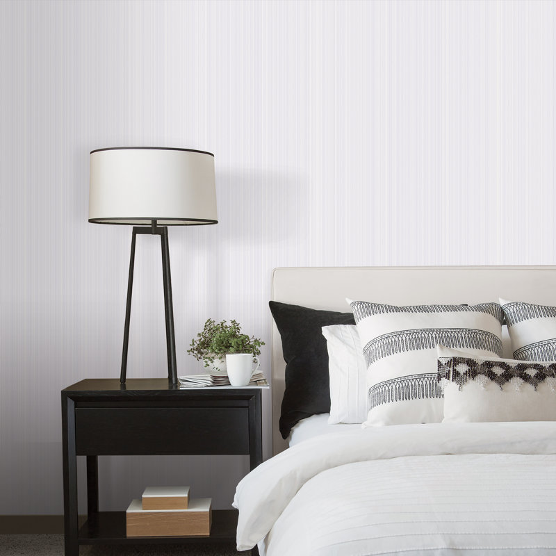 10m x 53cm Matte Wallpaper Roll, Light Grey