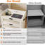 Table de chevet en rotin, table de chevet, table de chevet Boho avec station de charge Type-c, 2 tiroirs en rotin-525102820