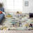 COLORWRKS Abstract Area Rug in Blue/Yellow/Multi-1835785695