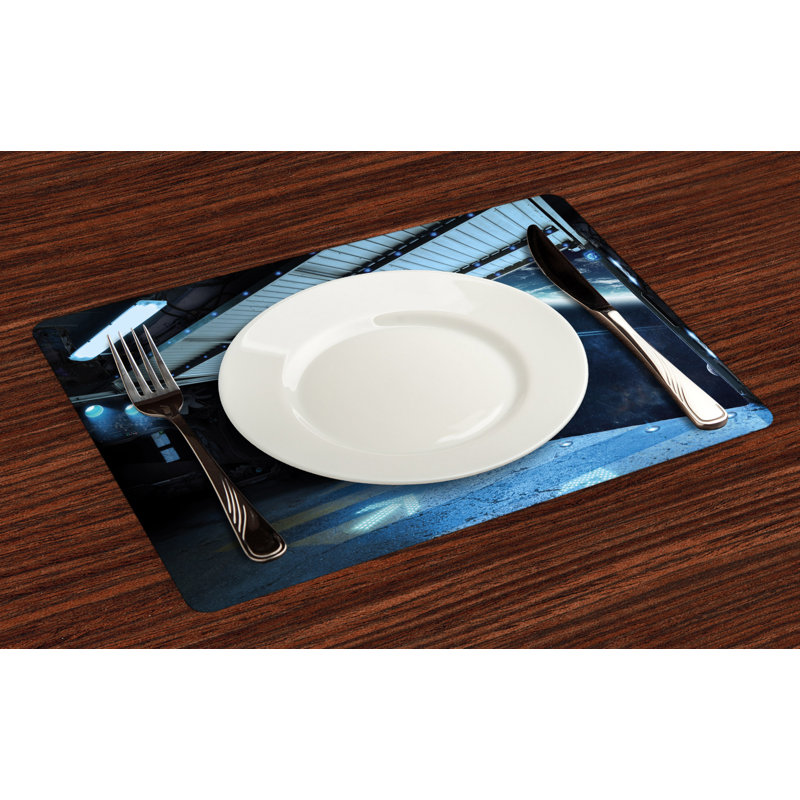 Polyester Abstract Rectangle Placemat