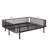 Heavy-Duty Metal Slat Daybed with Sofa-Style Frame-129466816