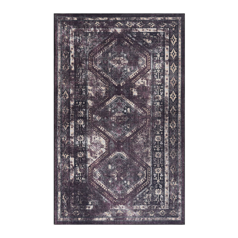 Area Rug, S, Washable Rug, Low-Pile, Non-Slip, Non-Shedding, Foldable, Kid&Pet Friendly - S For Living Room, Bedroom, Kitchen