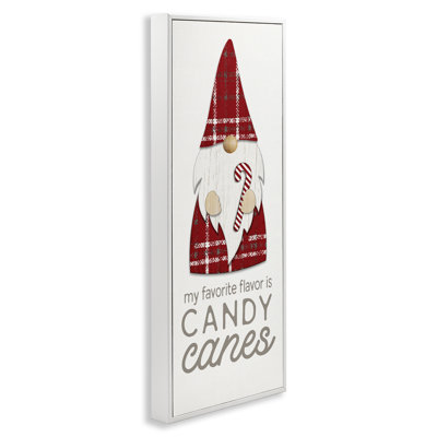 Christmas Gnome with Candy Cane Giclee Art by PDR, LLC