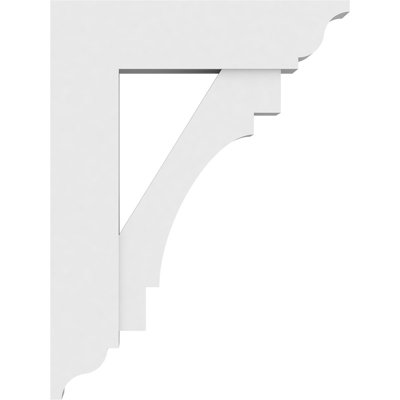 5"W x 24"D x 32"H Standard Merced Architectural Grade PVC Bracket with Traditional Ends