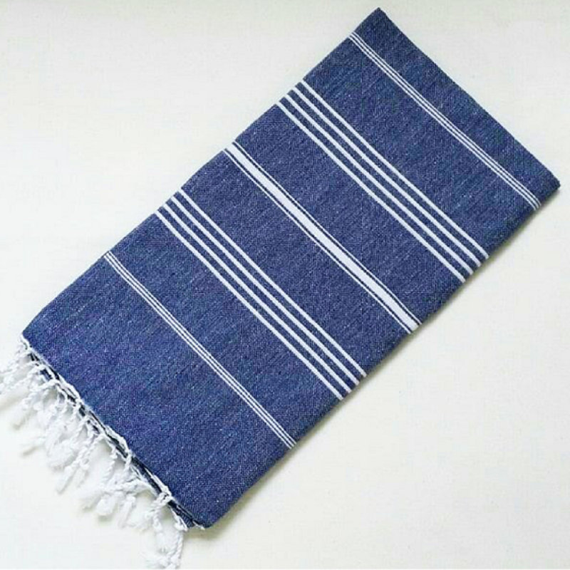 Marilyn Cotton Ultra Light Beach Towel, Denim