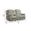 Causeuse inclinable manuelle en microfibre avec console de rangement centrale 74 po Salls-578938881-578938892