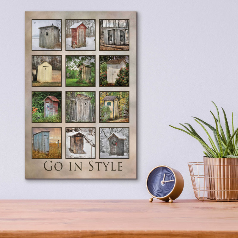 «Go in Style» par Lori Deiter, art mural en verre acrylique, H 16 po x l 12 po x P 0,13 po